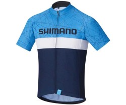Pyöräilypaita Shimano Team Junior Tummansininen