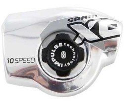 Kansi/Tiiviste SRAM X0 Trigger Vaihdevipu 2011-2012 Vasen 3-vaihteinen hopea