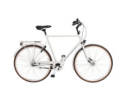 Miesten pyörä Skeppshult Stil Premium 7-vaihteinen valkoinen