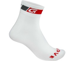 Pyöräilysukat GripGrab Classic Regular Cut Sock 3-Pack valkoinen