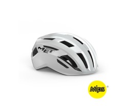 Pyöräilykypärä MET Vinci Mips valkoinen/hopea
