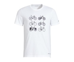 T-paita Vaude Miesten pyöräilijä t-paita V valkoinen