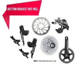 Osasarja SRAM Rival CX1 Disc brake BB30 1x11 speed PG-1130 11-32T 42T BB30 1725mm Ø110 X-Sync