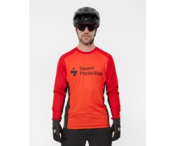 Pyöräilypaita Makea Protection Hunter LS Jersey M punainen