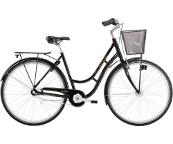 Naisten pyörä Winther Shopping Classic 3-vaihteinen musta/kulta