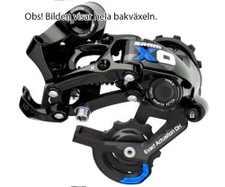 Takavaihtajan rissat + Vaihtajan Häkki SRAM X0 10-vaihteinen Short Cage musta/sininen