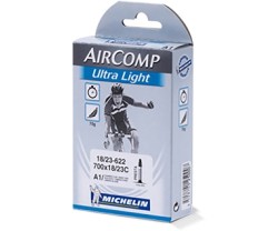 Sisäkumi Michelin Aircomp Ultralight A1 18/23-622 Presta Venttiili 60mm