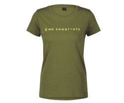 Vapaa-ajan paita Scott Tee Naisten No Shortcuts SS fir vihreä