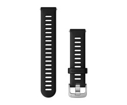 Ranneke Garmin Silikon Pikakiinnike musta/Silver 18 mm