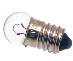 Hehkulamppu 6 V / 06 W E10-liitäntä