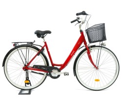 Naisten pyörä MADE Viola City 7-vaihteinen 28" punainen