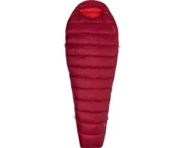 Untuvamakuupussi Marmot Micron 40 vasen punainen