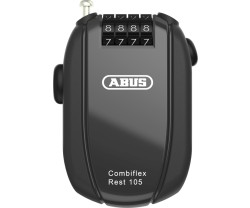 Vaijerilukko ABUS Combiflex Rest 105 musta