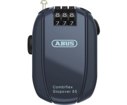 Vaijerilukko ABUS Combiflex StopOver 65 sininen