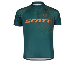 Pyöräilypaita Scott Lasten RC Pro SS aruba vihreä/ruskea oranssi