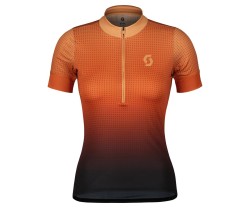 Pyöräilypaita Scott Naisten Endurance 15 SS ruusunbeige/ruskea oranssi