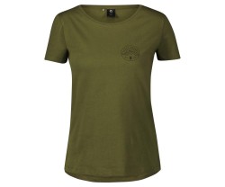Vapaa-ajan paita Scott Tee Naisten Graphic SS kuusen vihreä