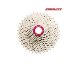 Kasetti SunRace CSMX0 10-vaihteinen Kasetti SRAM/Shimano 11-36T hopea